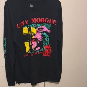 Black Graphic Long Sleeve Shirt